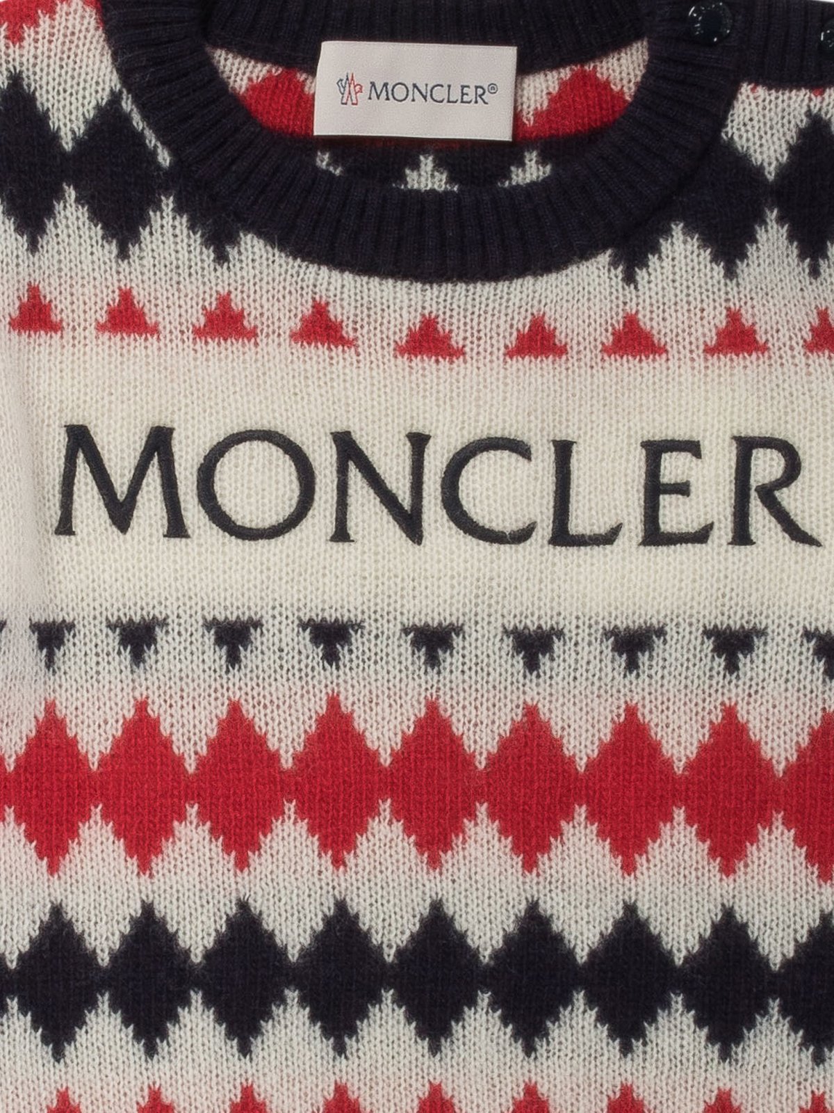 Moncler Enfant Logo Embroidered Jumper