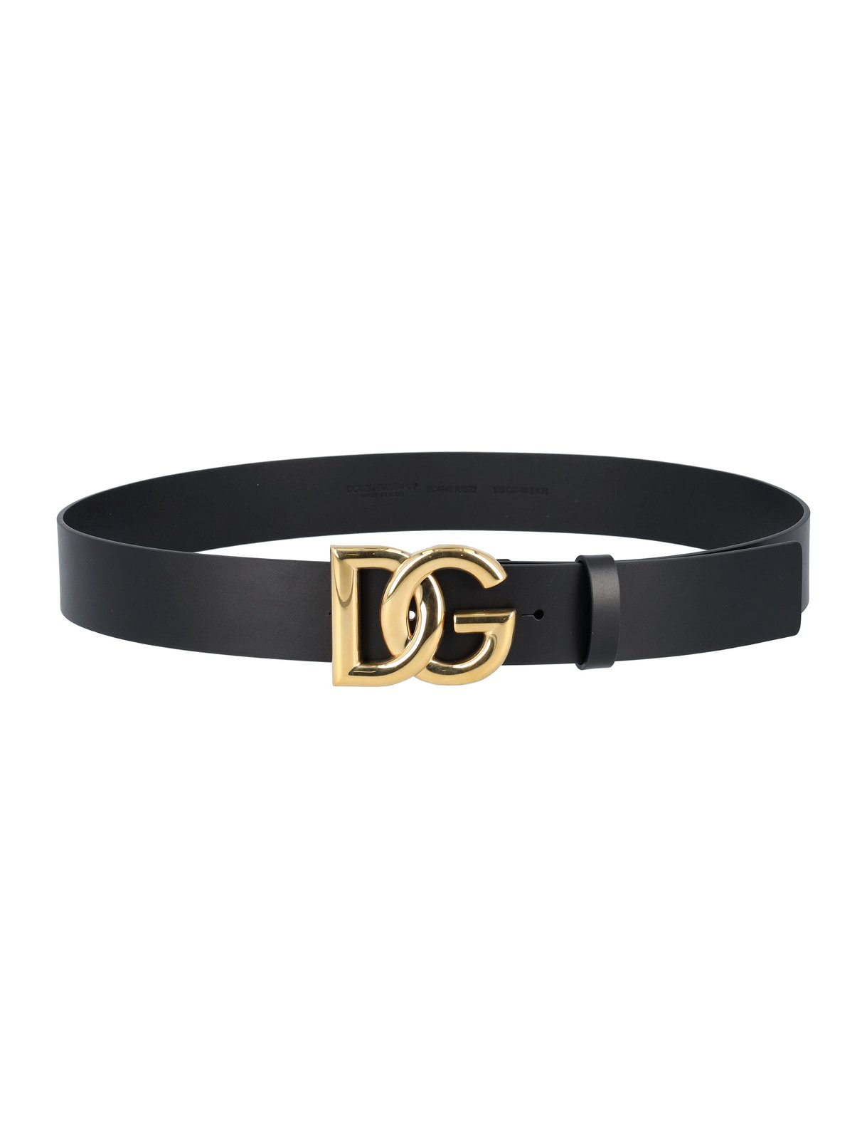 Dolce & Gabbana DG Plaque Buckle Belt