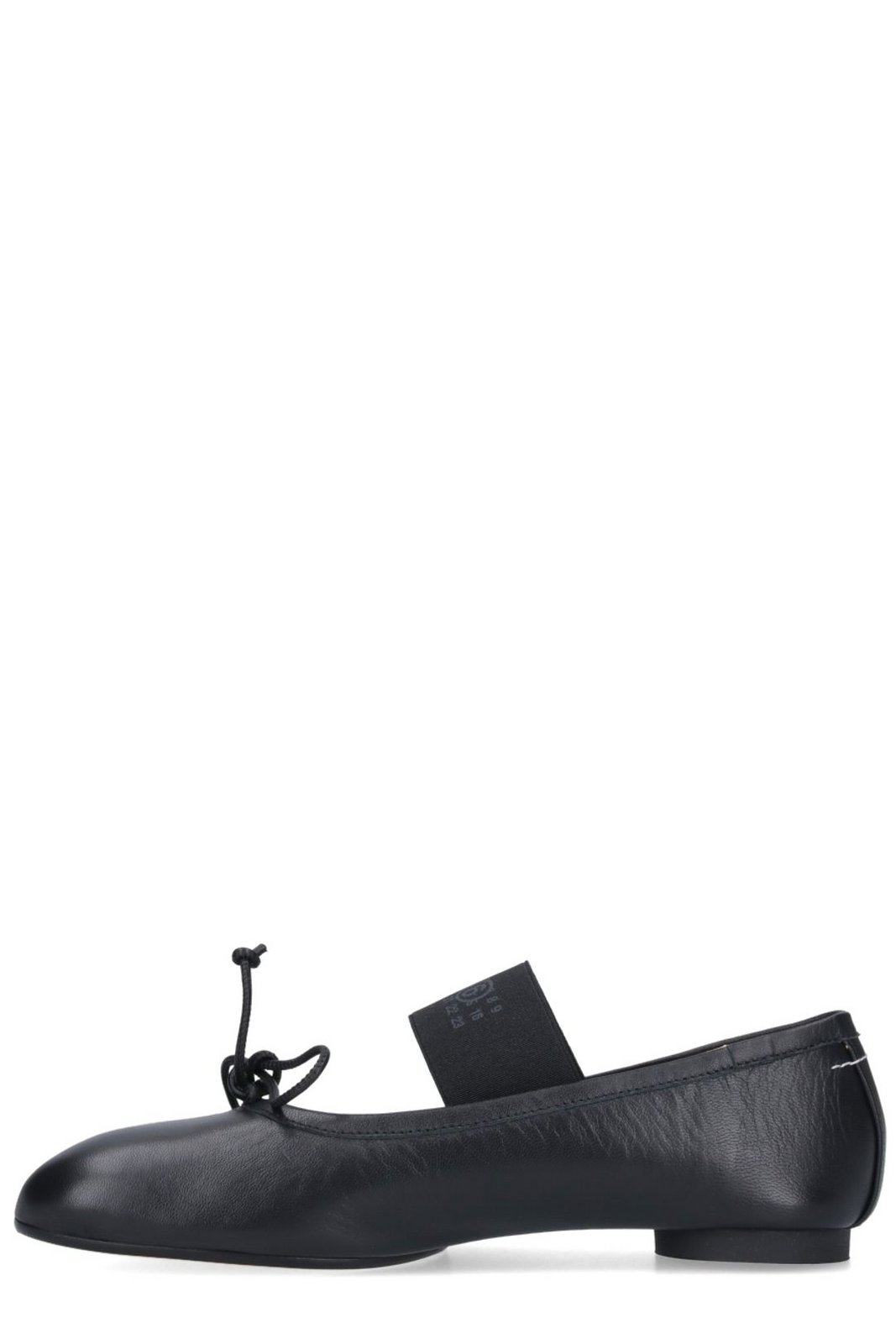 MM6 Maison Margiela Anatomic Numbers-Motif Bow-Detailed Ballerinas