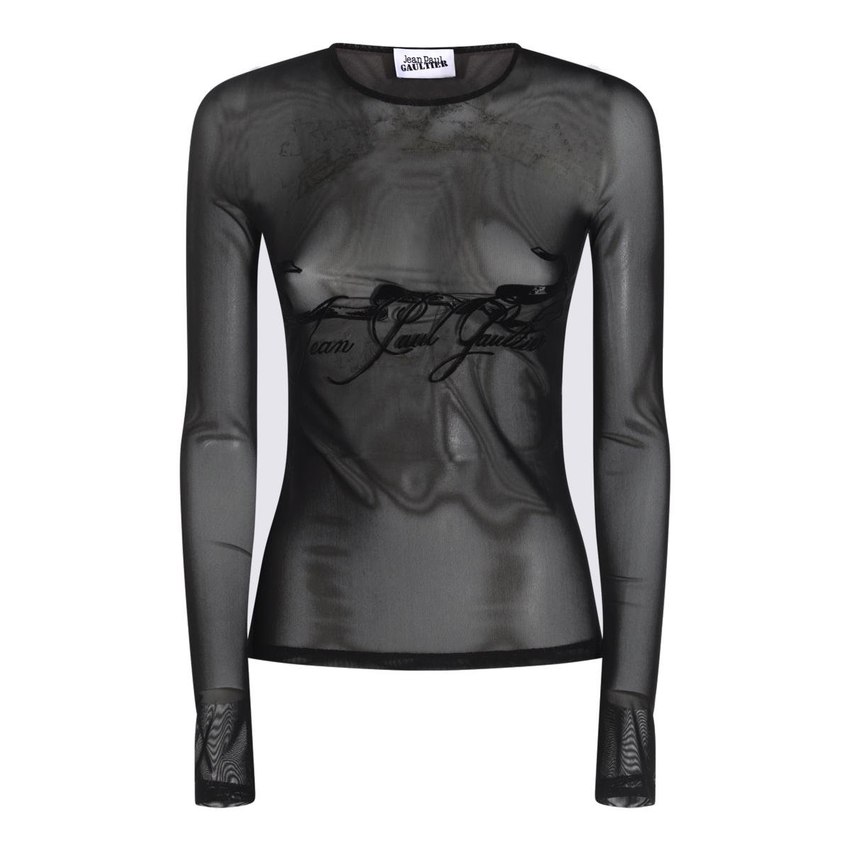 Jean Paul Gaultier The Flocked Tattoo Ruban Top