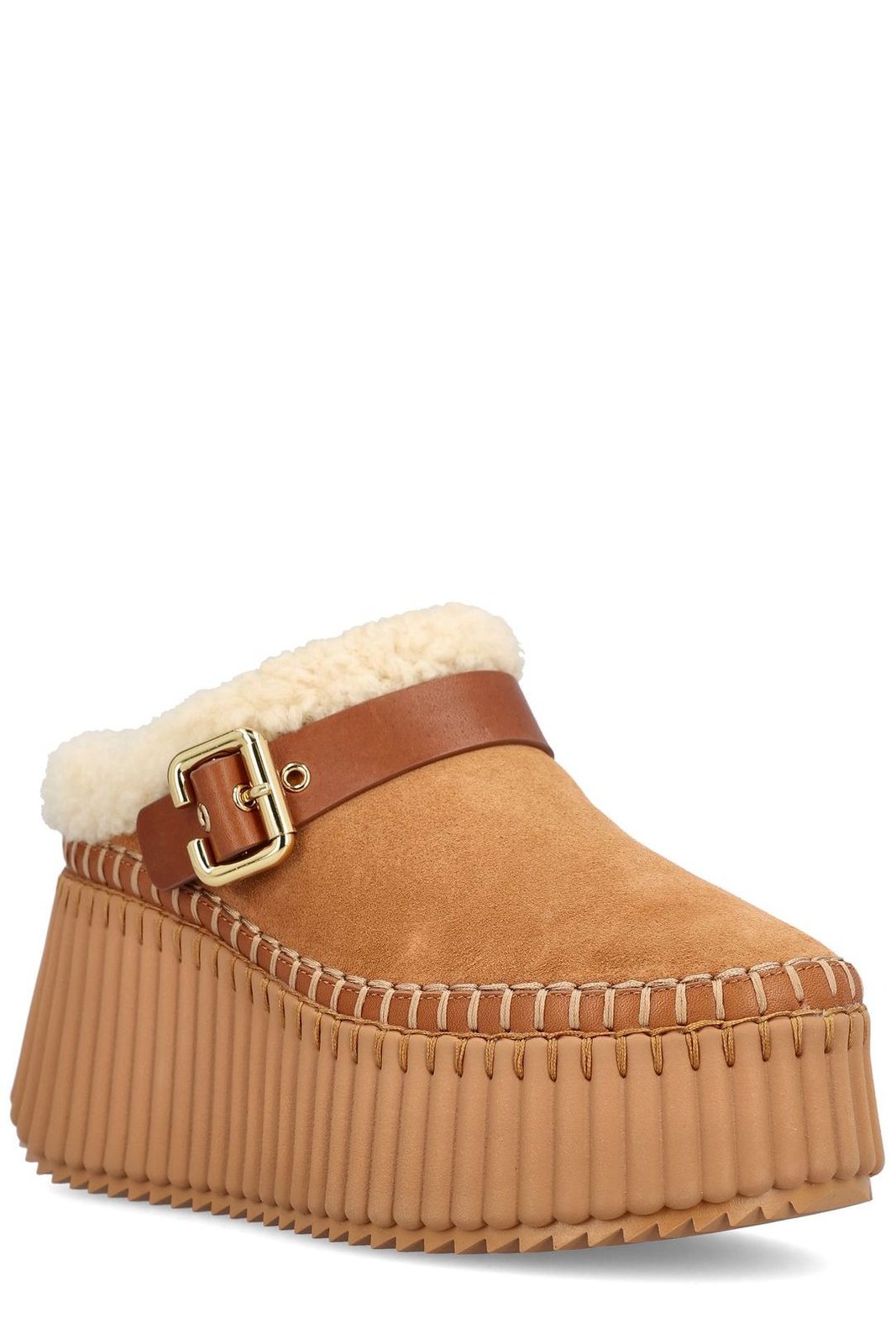 Chloé Nama Wedge Mules