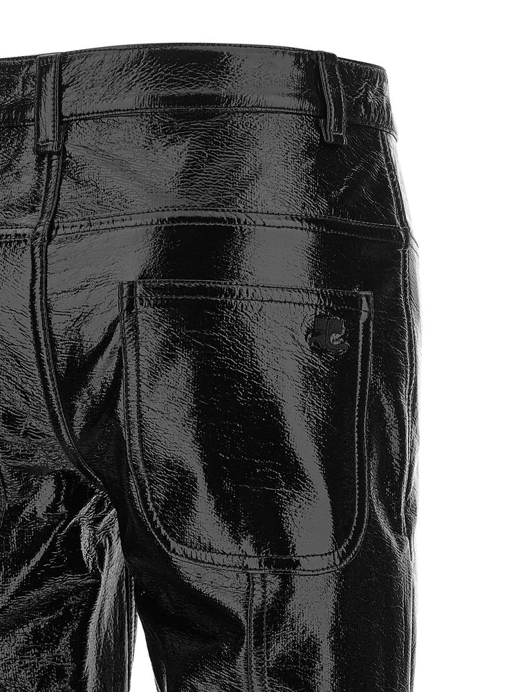 COURRÈGES 쿠레주 글로시 스트레이트 레그 팬츠
