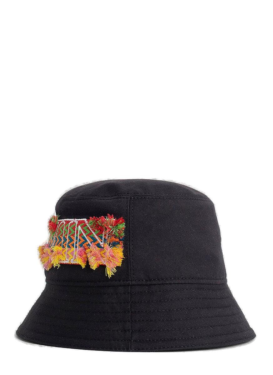 Lanvin Curb Logo Embroidered Bucket Hat – Cettire