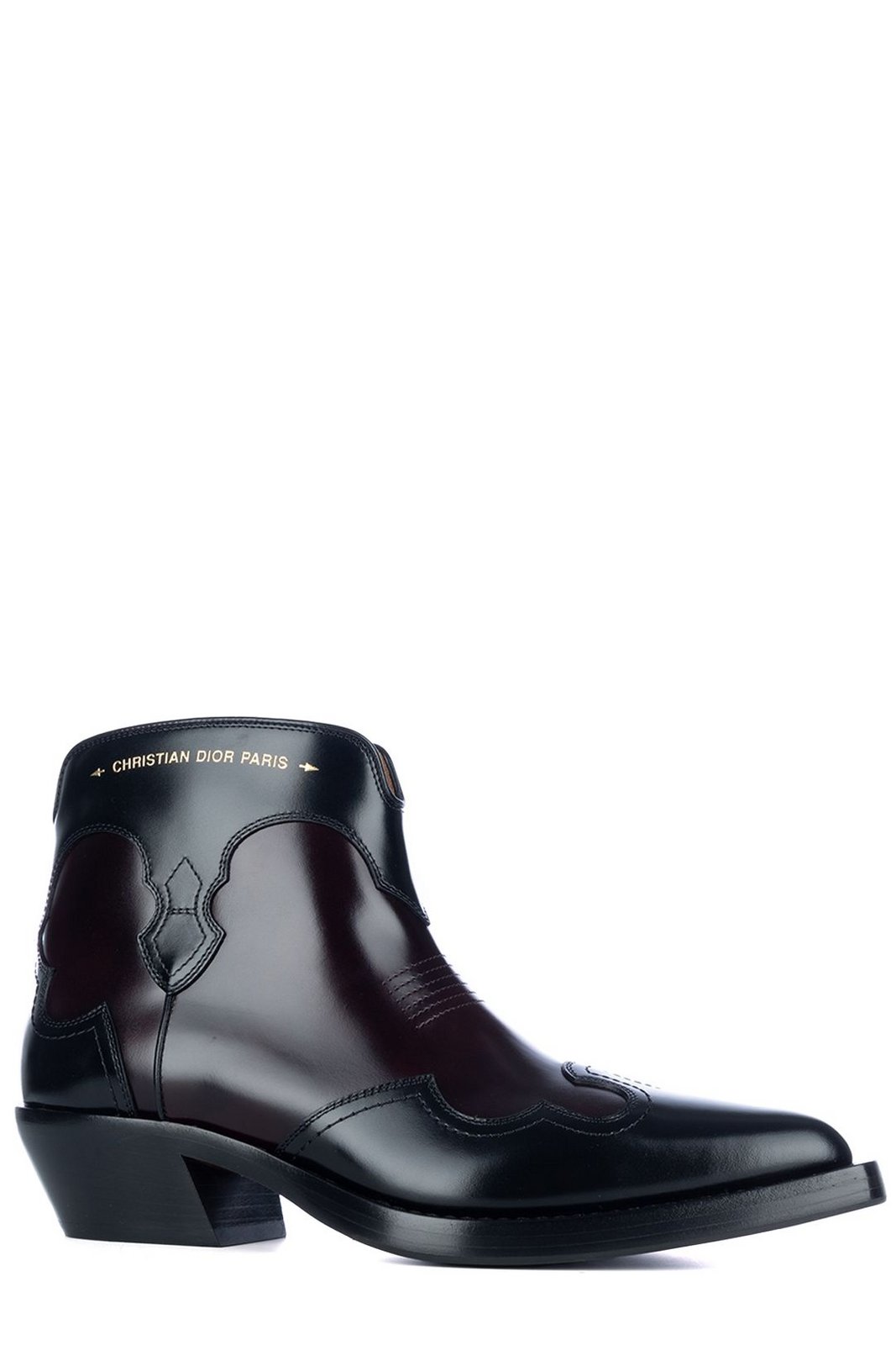 Shop Christian Dior Pointed Toe Zip-Up Boots on Sale at