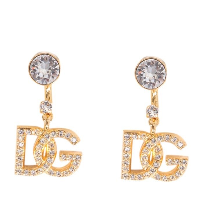 Dolce & Gabbana DG Logo Drop Earrings