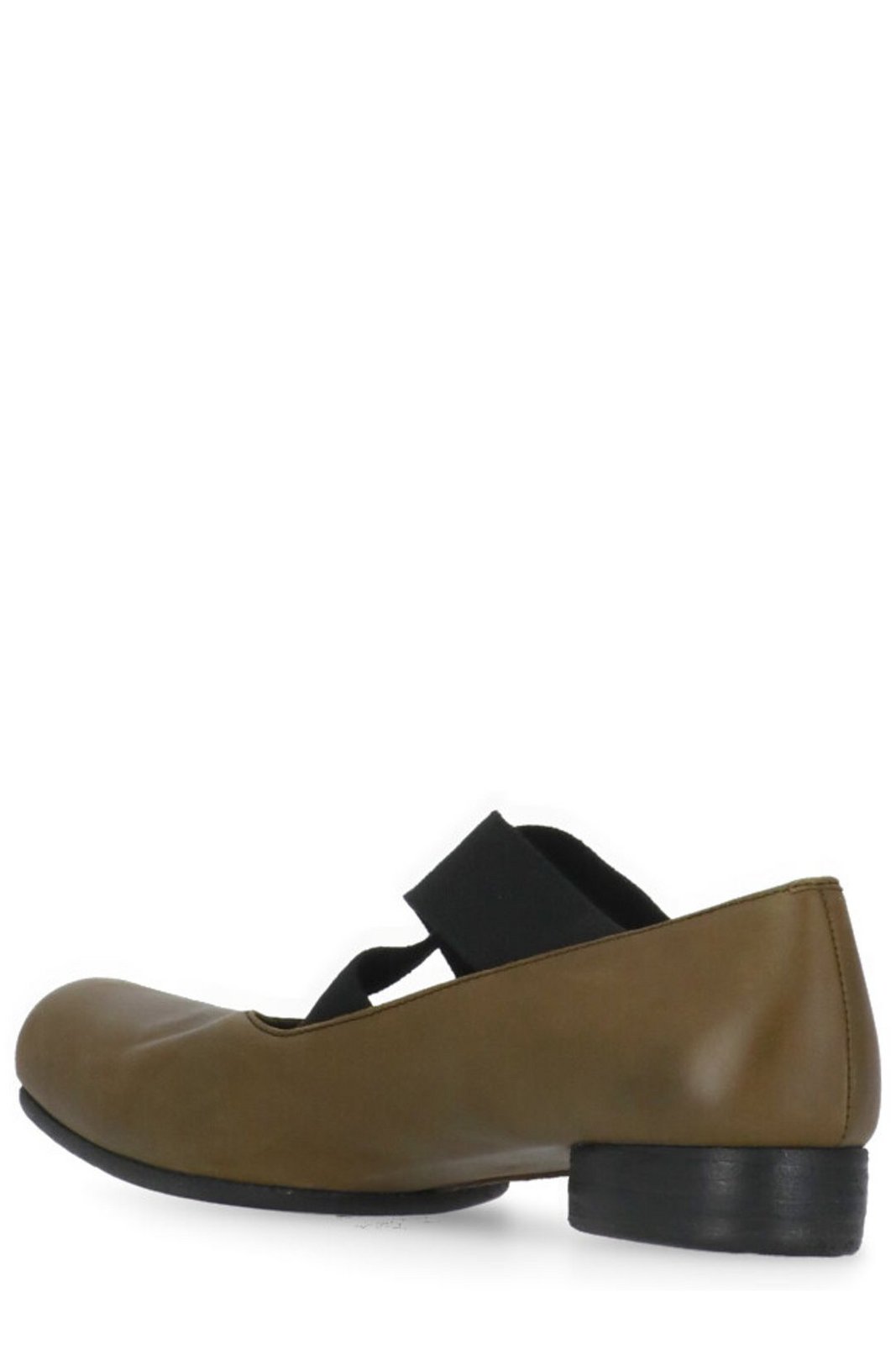 Uma Wang Square-Toe Strap-Detailed Ballerina Flats