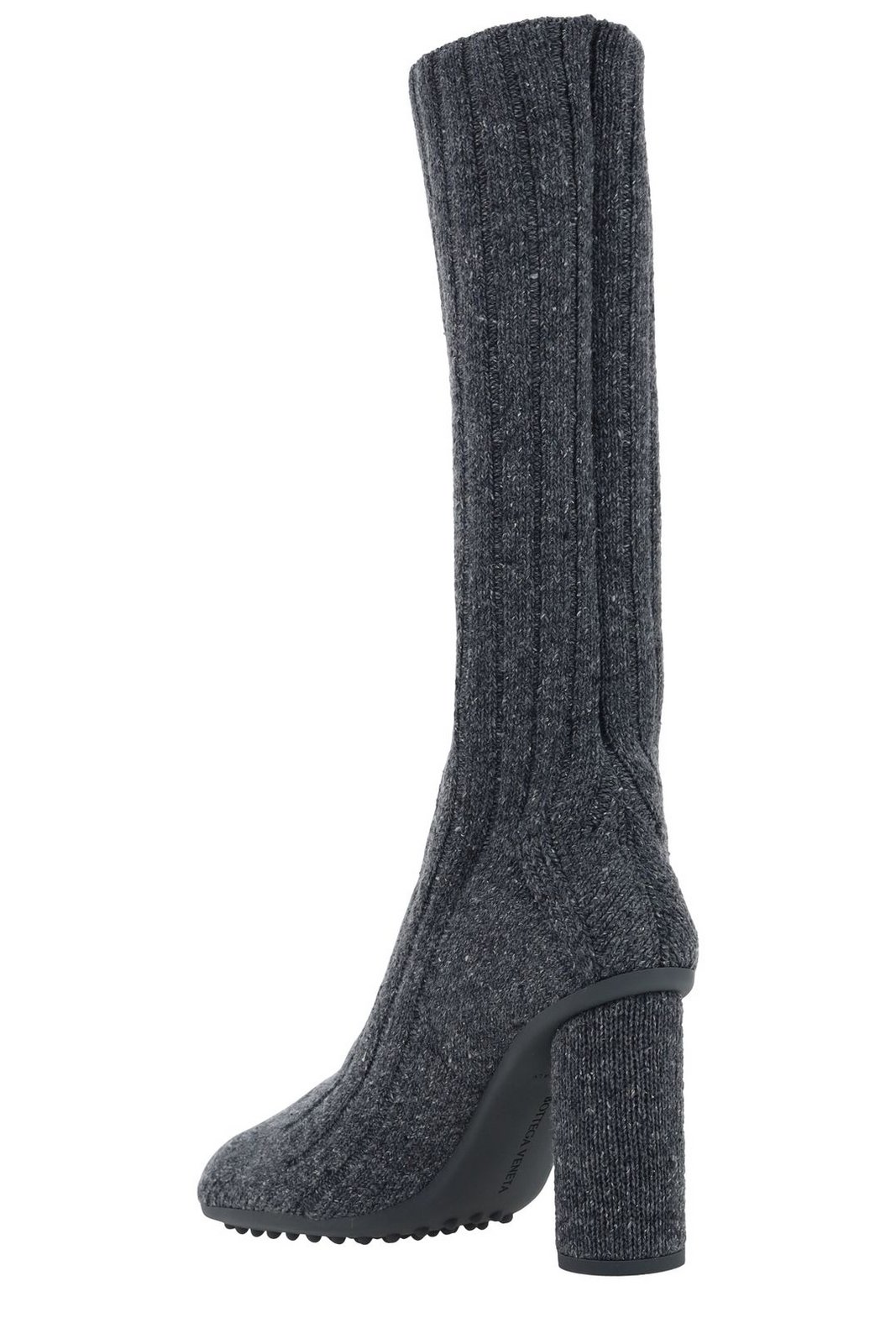 ブーツその他 BOTTEGA VENETA ATOMIC KNITTED WOOL BOOTS Bottega Veneta: Gray Atomic Boots | SSENSE
