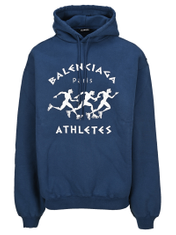 Balenciaga Athletes Print Oversized Hoodie – Cettire