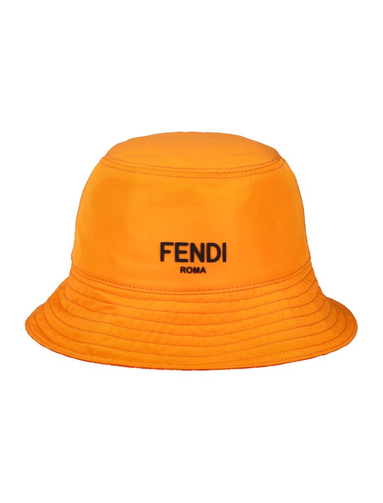 Fendi Kids Logo Detailed Bucket Hat In 