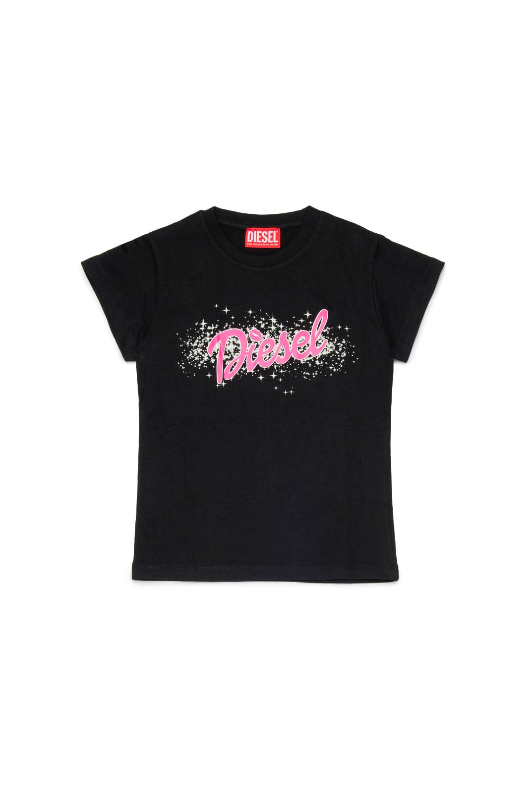 Diesel Kids Logo Printed Crewneck T-Shirt