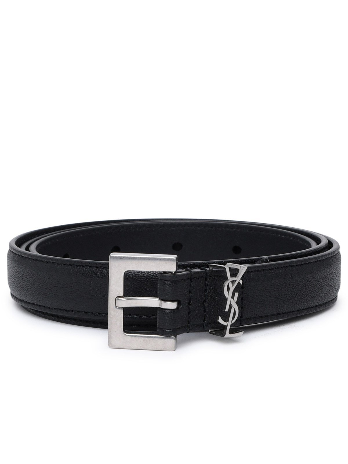 Saint Laurent Monogram Logo Plaque Belt