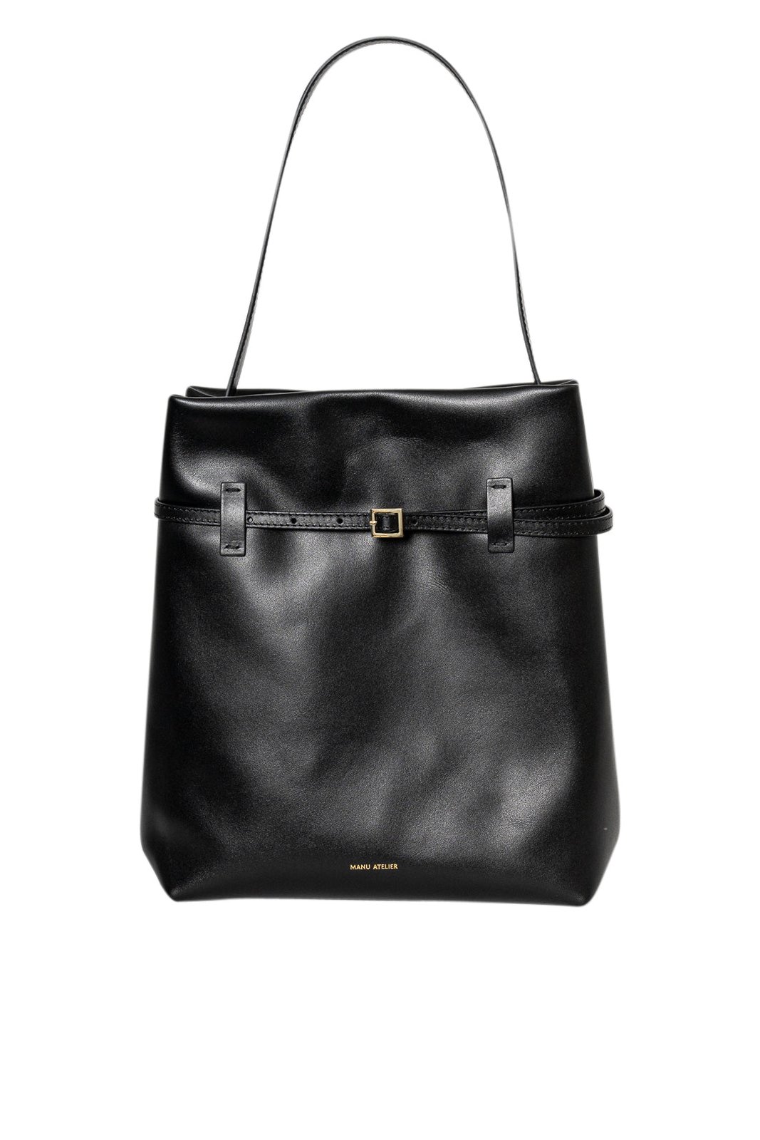 Manu Atelier Buckle Detailed Tote Bag