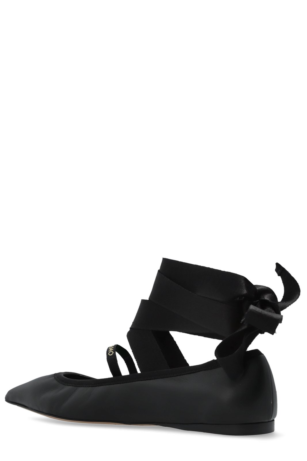 Ferragamo Ankle Ribbon Ballet Flat Shoes