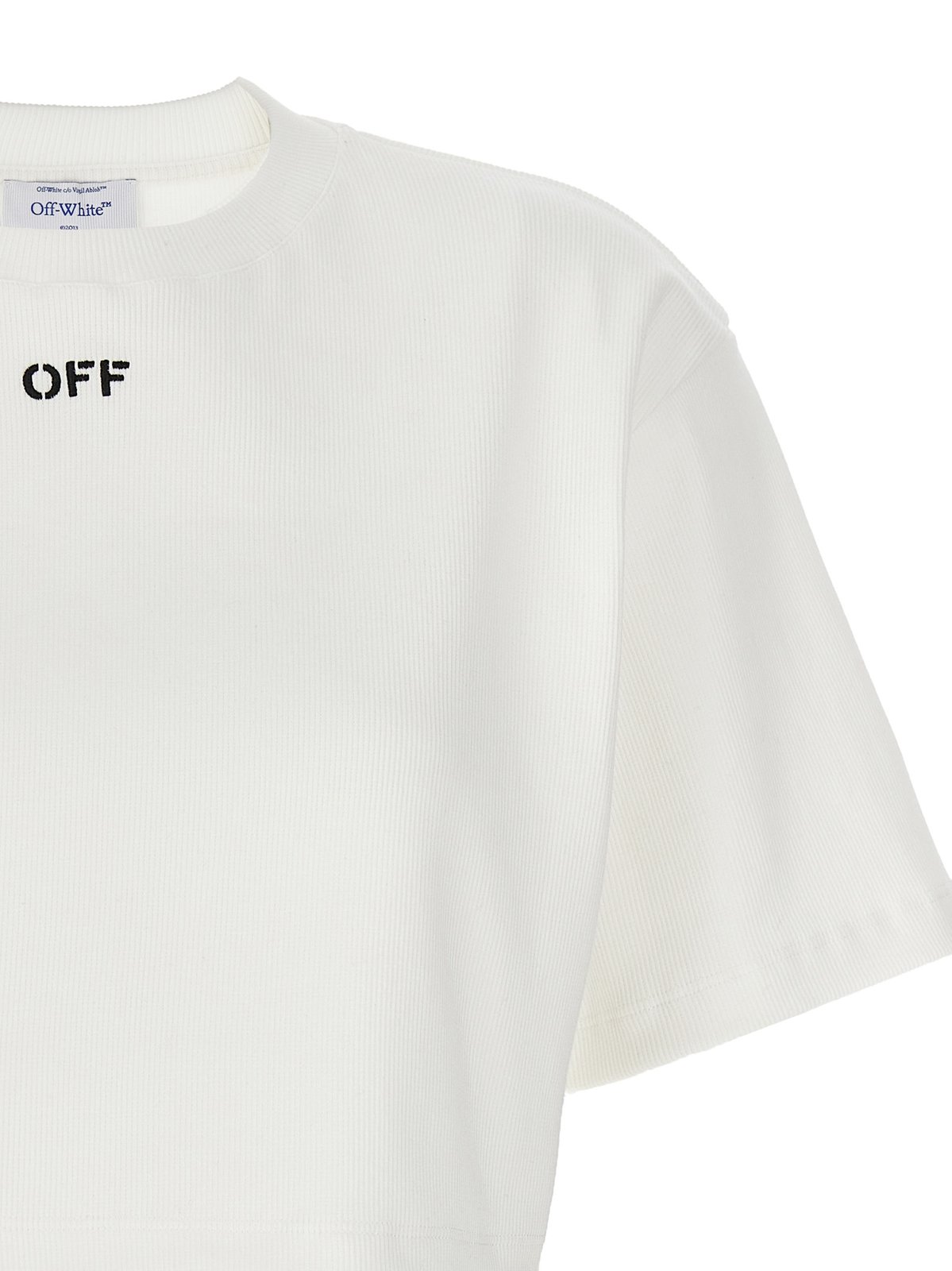 Off-White Off-Stamp Crewneck Cropped T-Shirt