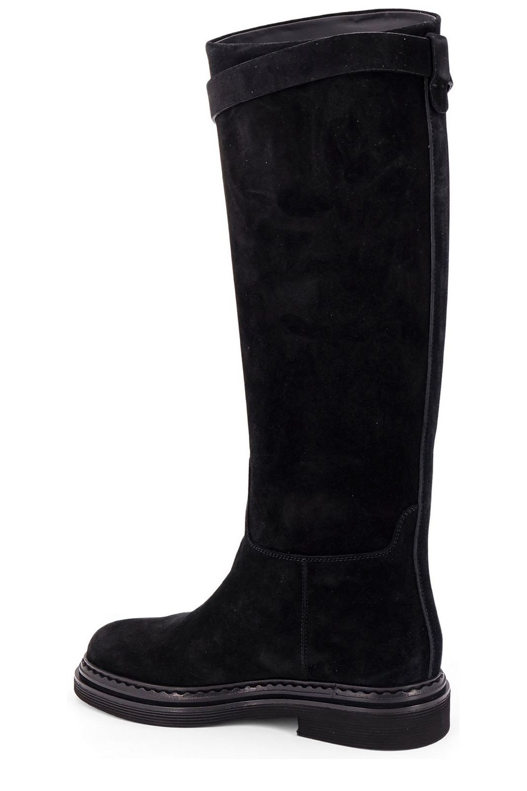 Dolce & Gabbana Logo Plaque Round Toe Boots