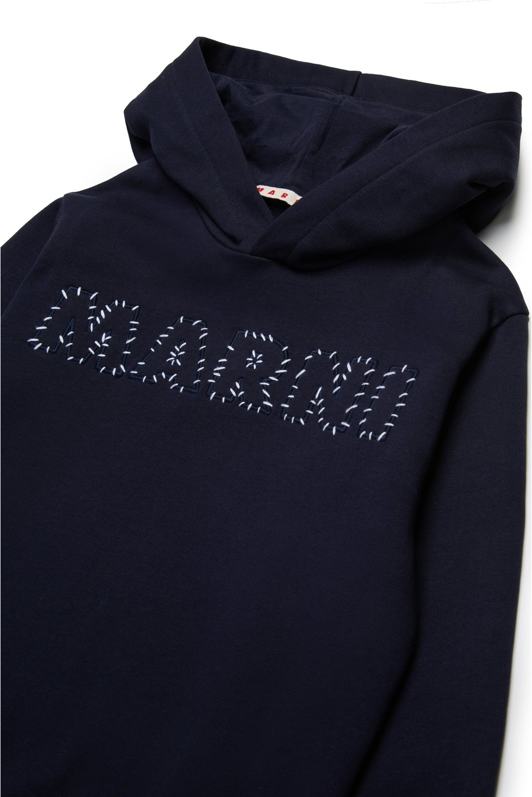 Marni Kids Logo Embroidered Hoodie