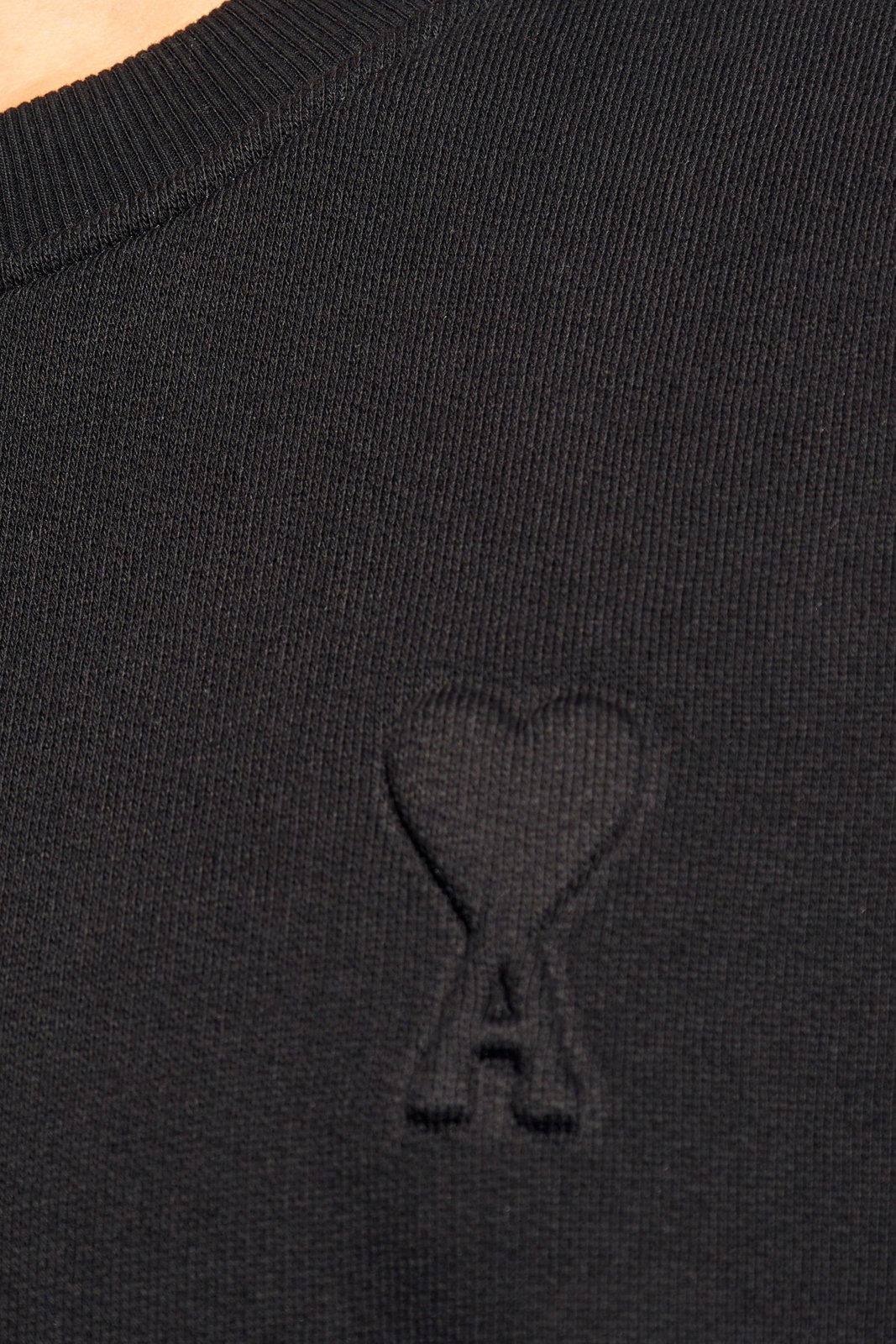 AMI Paris Ami de Coeur Logo Embossed Crewneck Sweatshirt