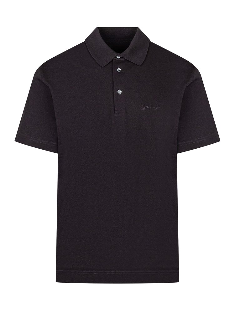 GIVENCHY ブラック ポロシャツ Givenchy ロゴ ポロシャツ | ブラック | FARFETCH JP