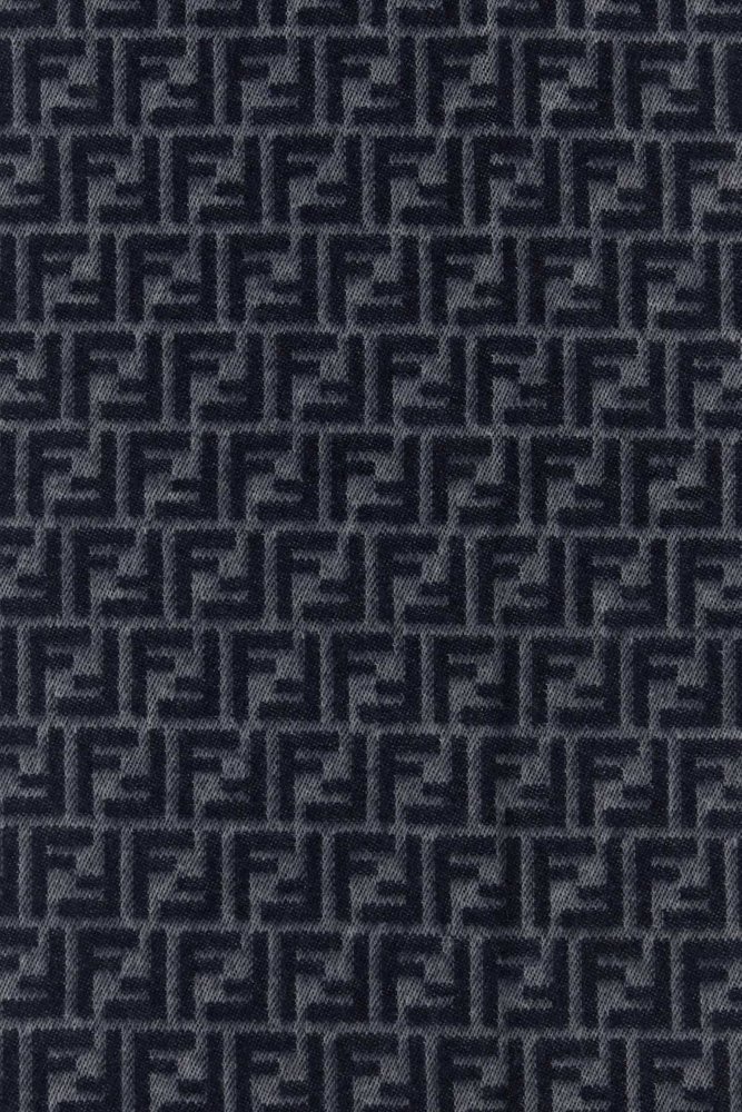 FENDI FF 로고 자카드 프린지 엣지 스카프