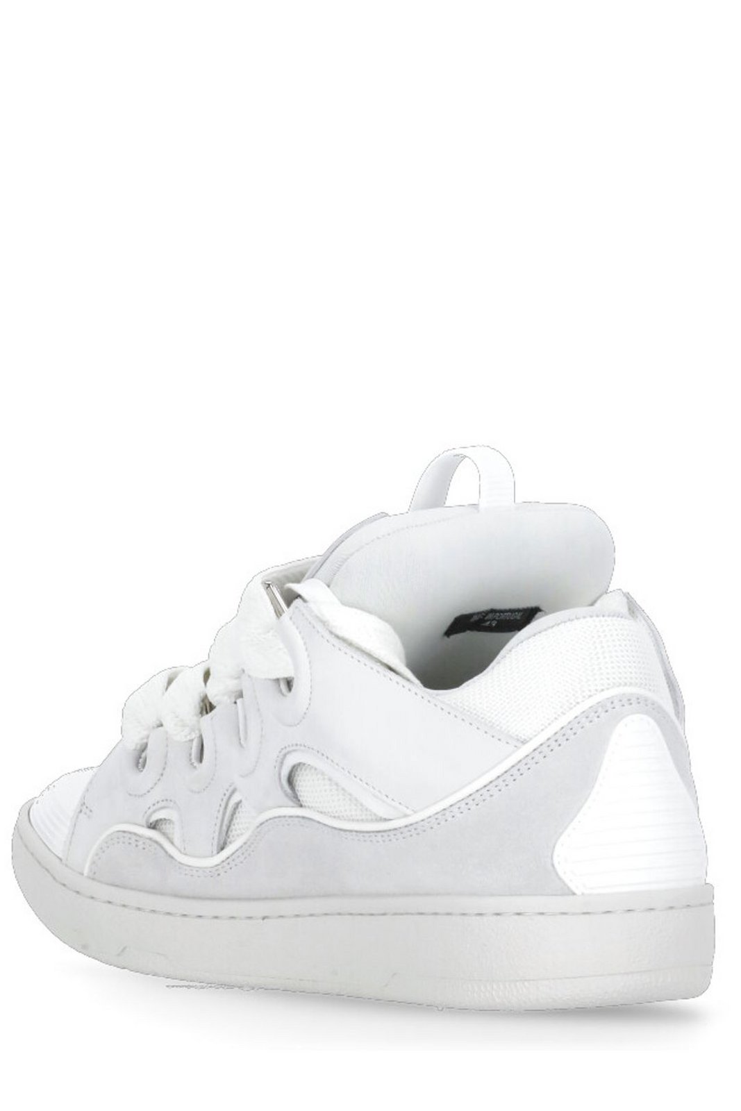 Lanvin Curb Round Toe Lace-Up Sneakers