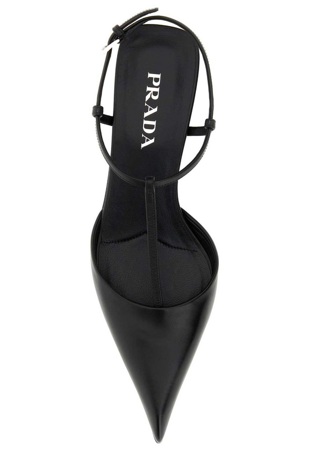 Prada Logo Embossed Pointed-Toe Pumps