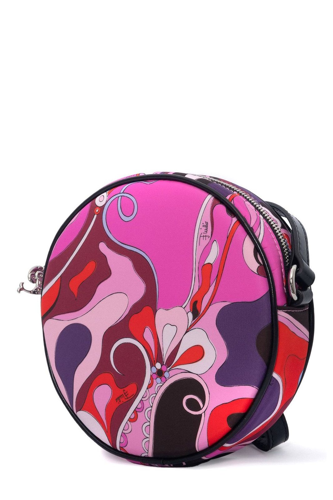 Emilio Pucci Junior Abstract-Pattern Round Shaped Shoulder Bag
