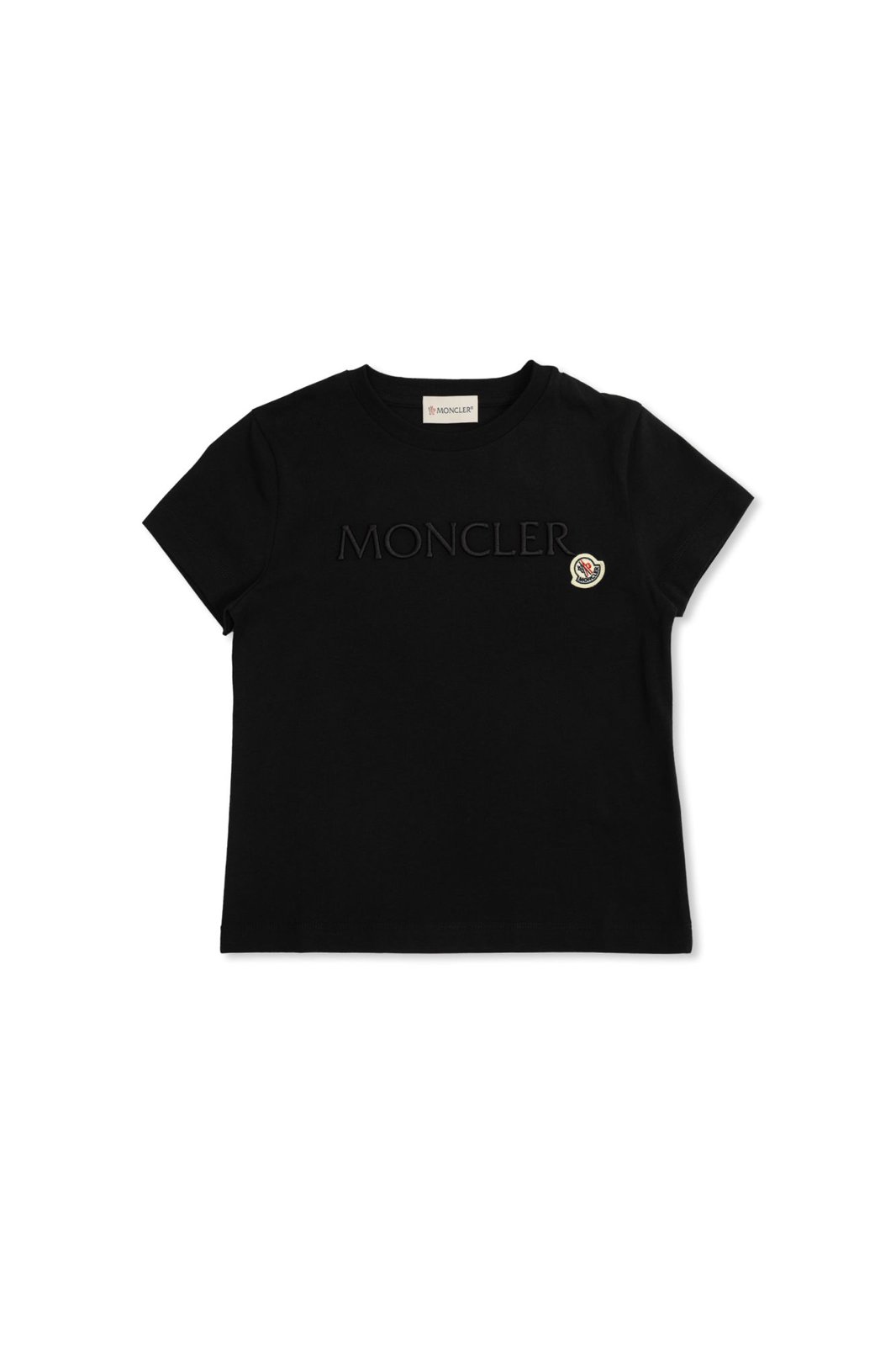 Moncler Enfant Logo Embroidered Crewneck T-Shirt