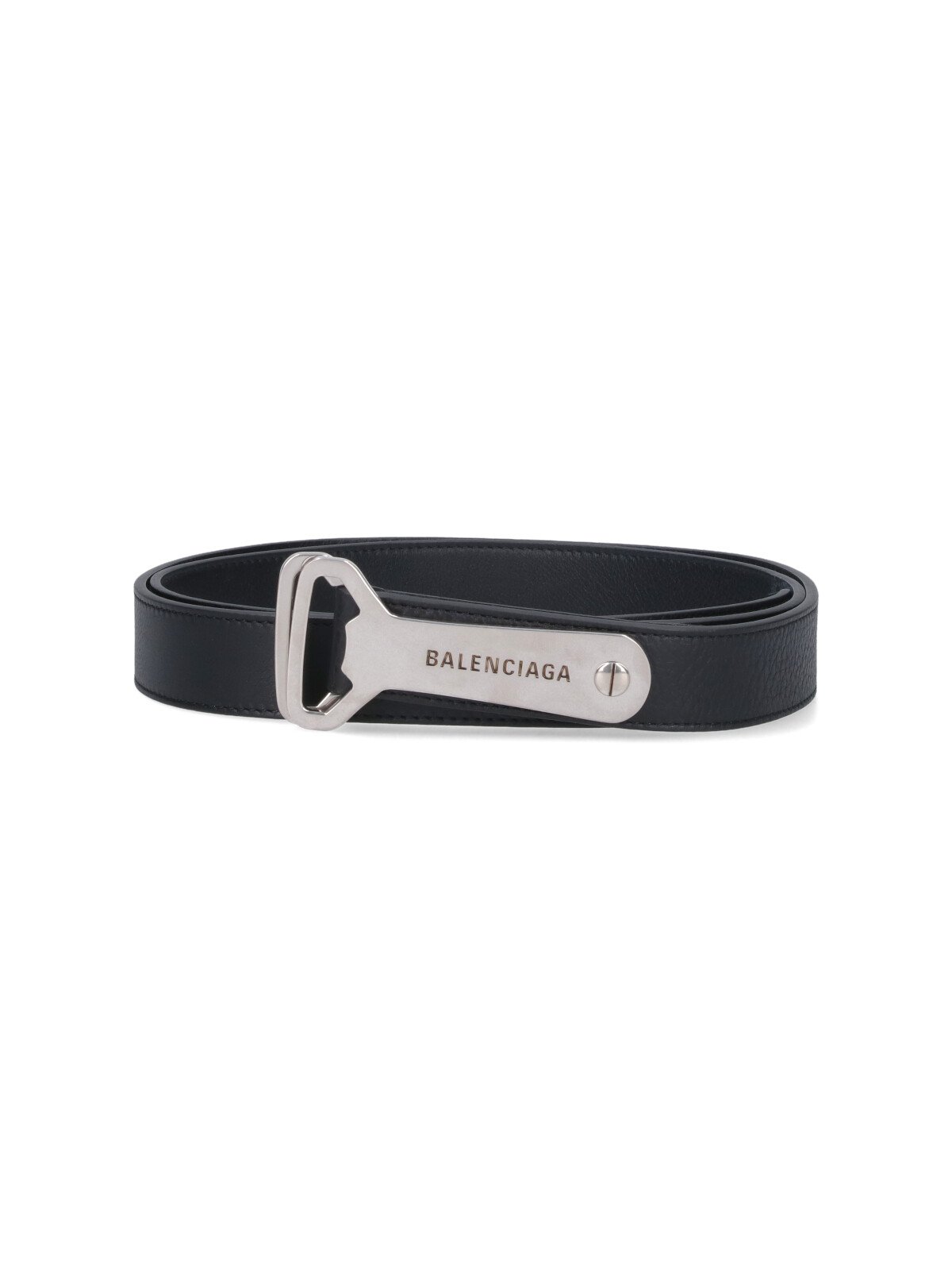 Shop Balenciaga Bottle Opener D-Ring Belt on Sale at BeyondStyle