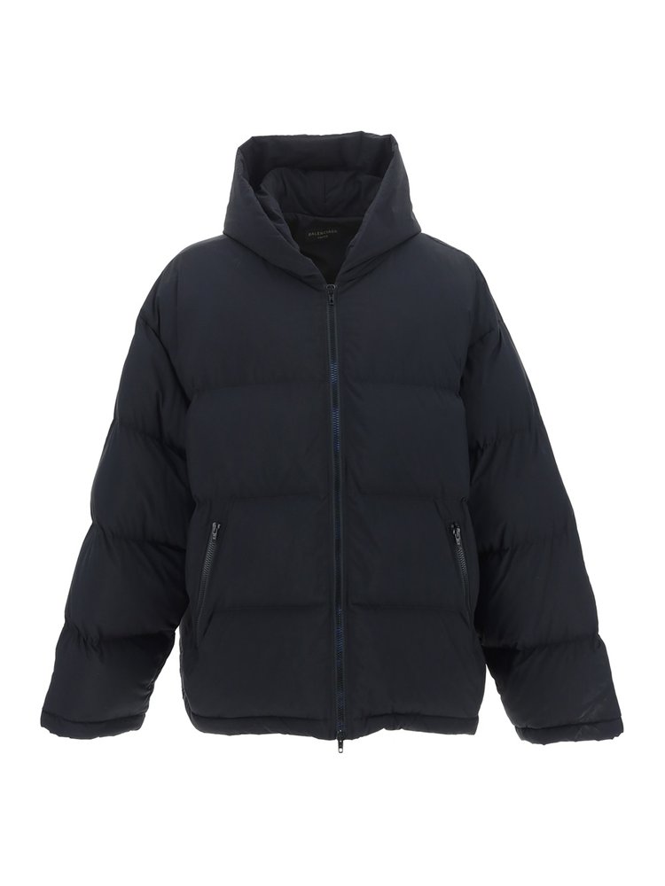 balenciaga puffer jacket black