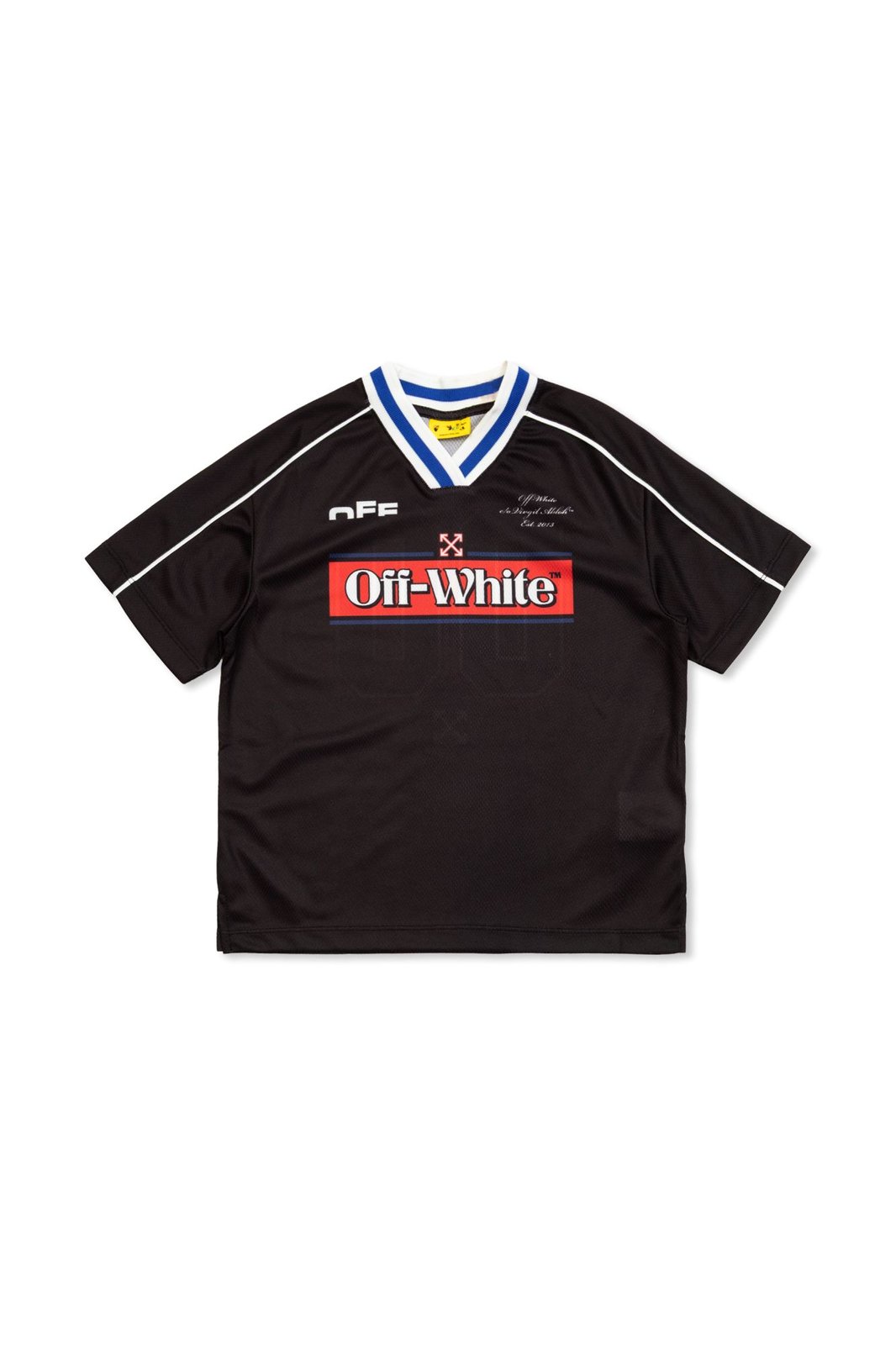 Off-White Kids Logo Printed V-Neck T-Shirt