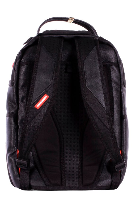 Shop Sprayground Logo Patch Zipped Backpack on Sale at