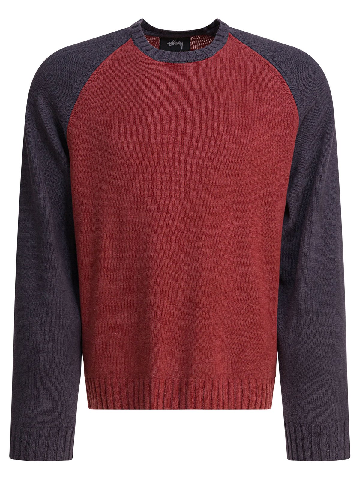 Stüssy Color-Blocked Crewneck Knitted Jumper