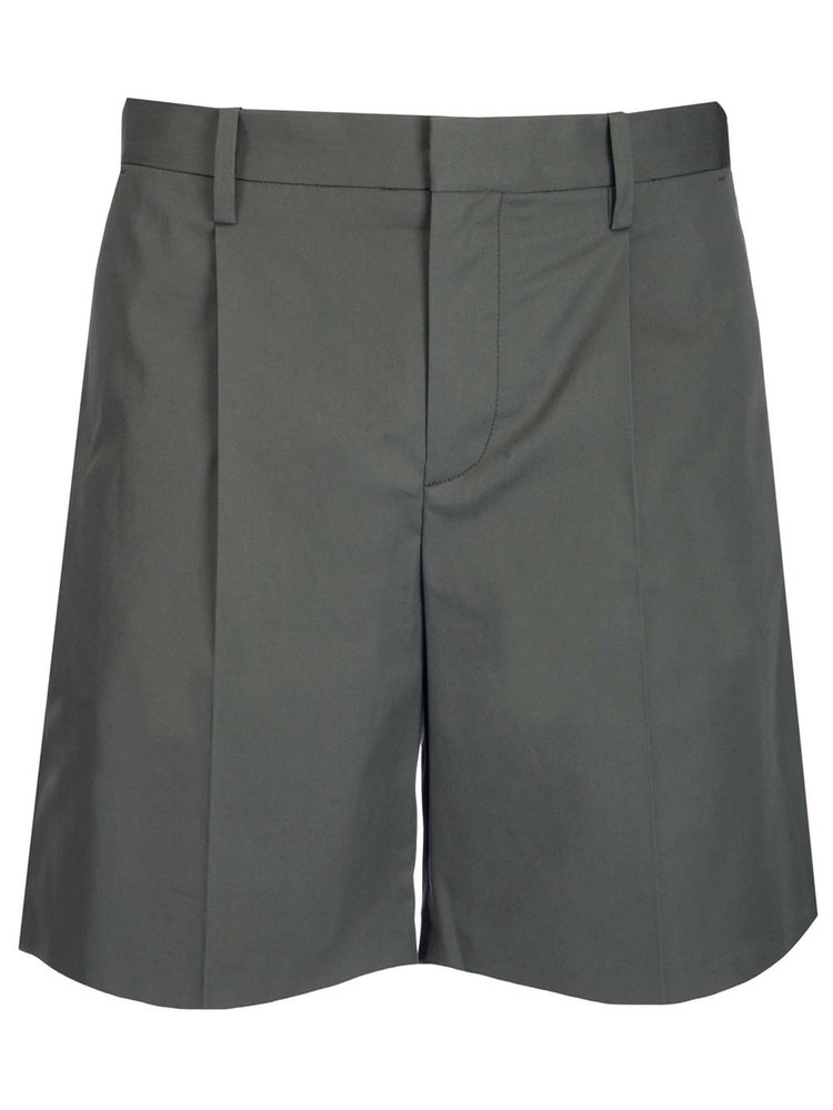 A.p.c. Terry Shorts In Green Cotton 