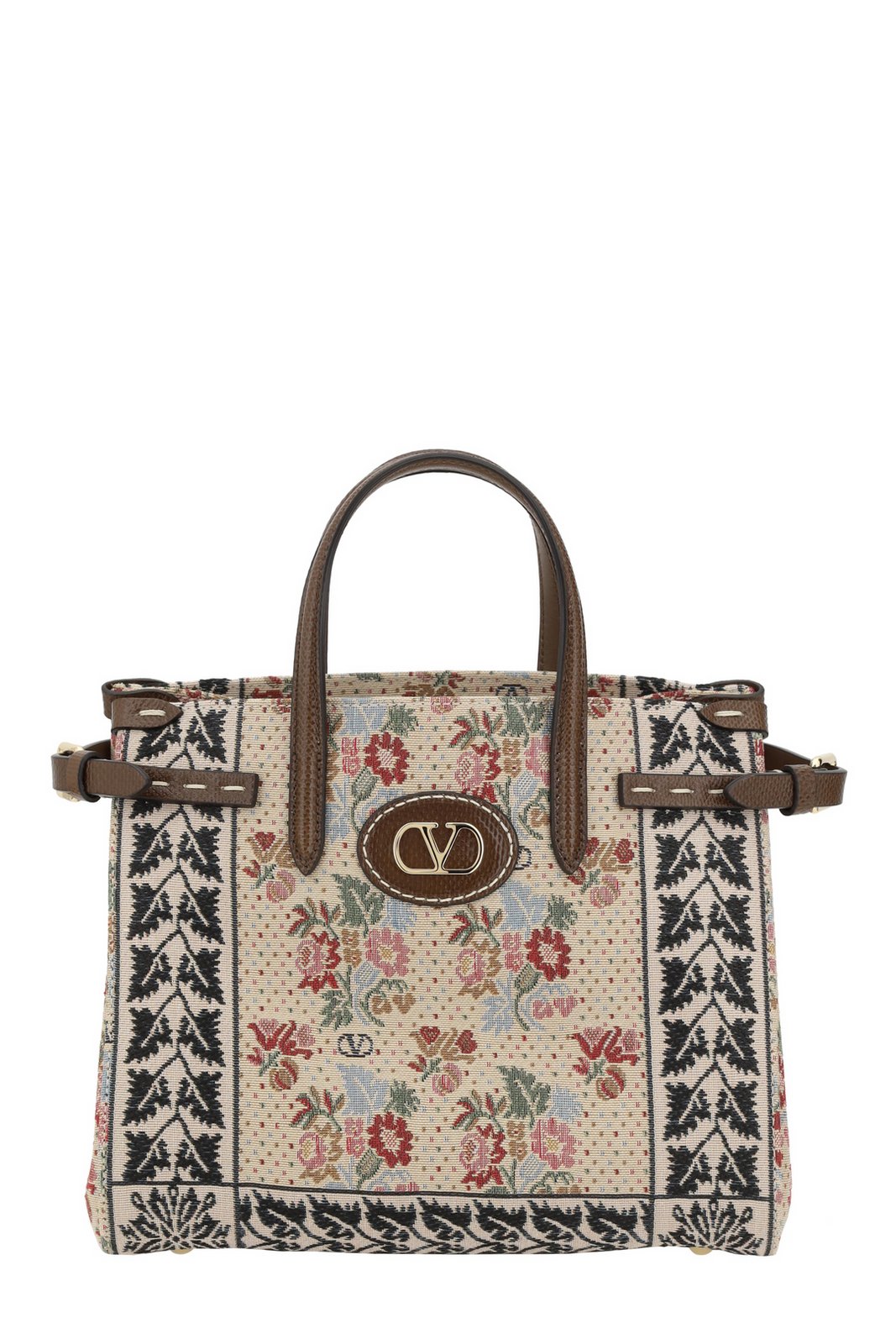 ◆VALENTINO◆アンティーブ Vロゴプレート スモールトートバッグ 768b32261dedcbaf69bd8db6985d1a