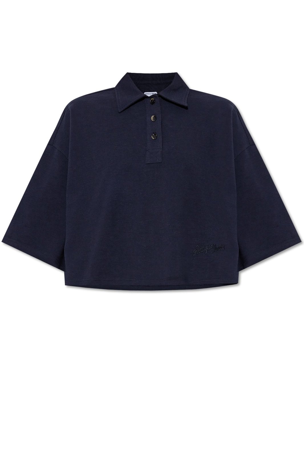 Bottega Veneta Short Sleeved Cropped Polo Shirt