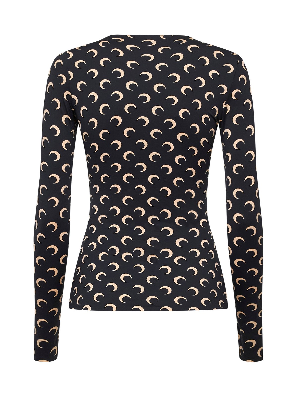 Marine Serre Crescent Printed Long-Sleeved Top