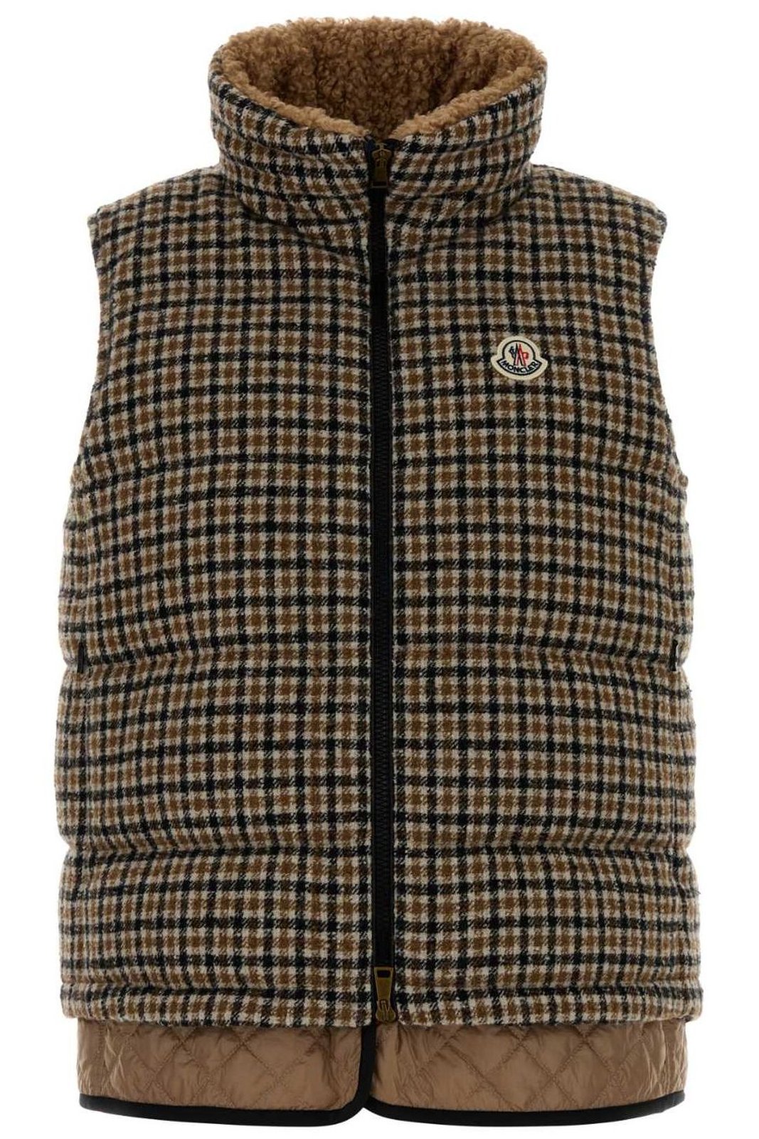 Moncler Zip-Up Checked Gilet