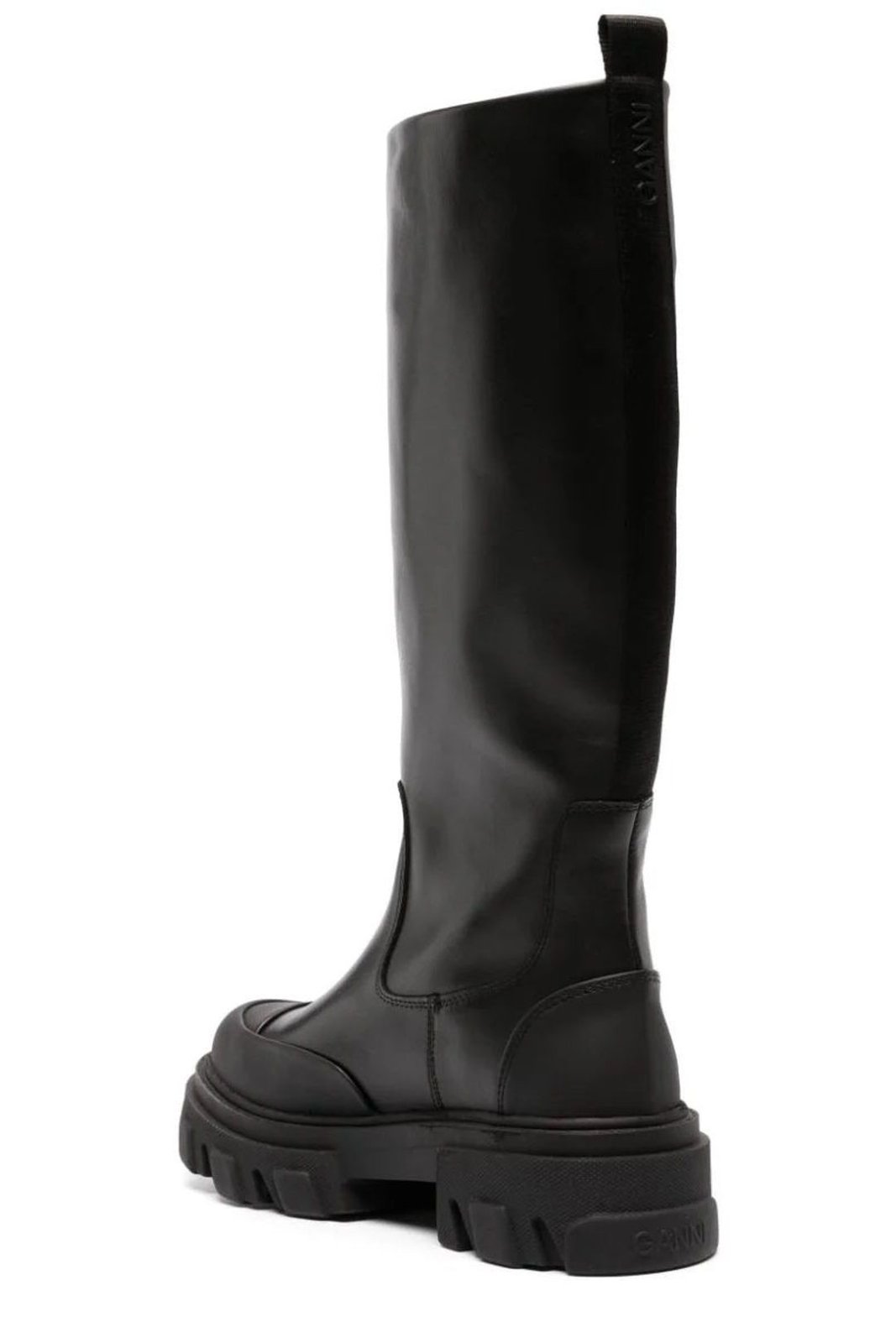 Ganni Round Toe Knee-High Boots