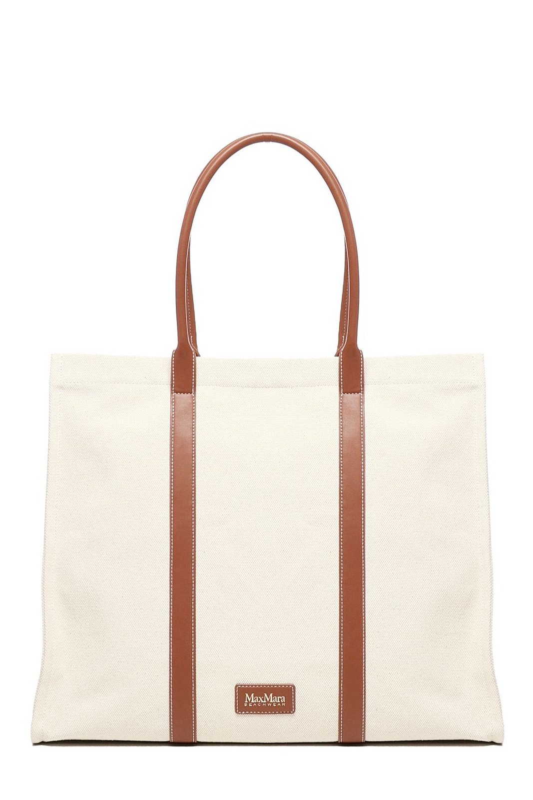 【送料&関税込】Max Mara Logo Detailed Top Handle Bag Max Mara Logo Plaque Top Handle Bag in Brown | Lyst
