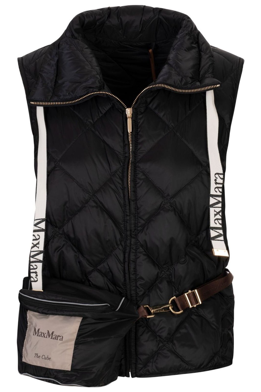 Max Mara The Cube Tregic Zip-Up Drawstring Gilet