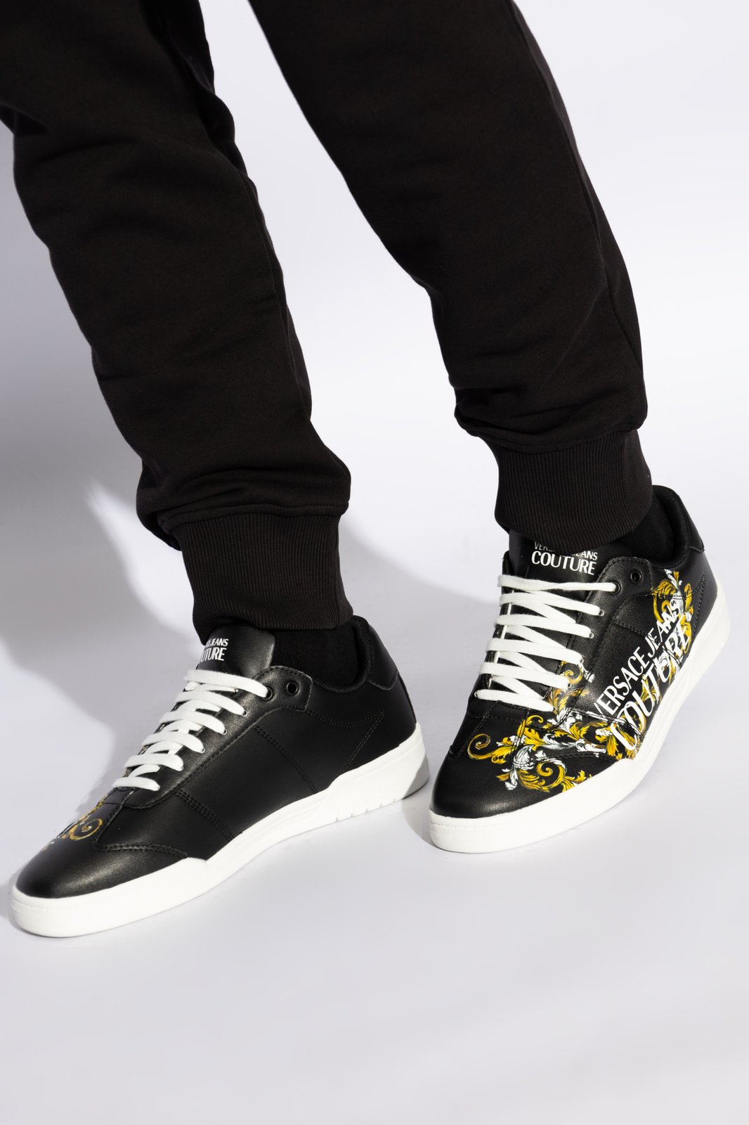 Versace Jeans Couture Baroque Logo Sneakers – Cettire