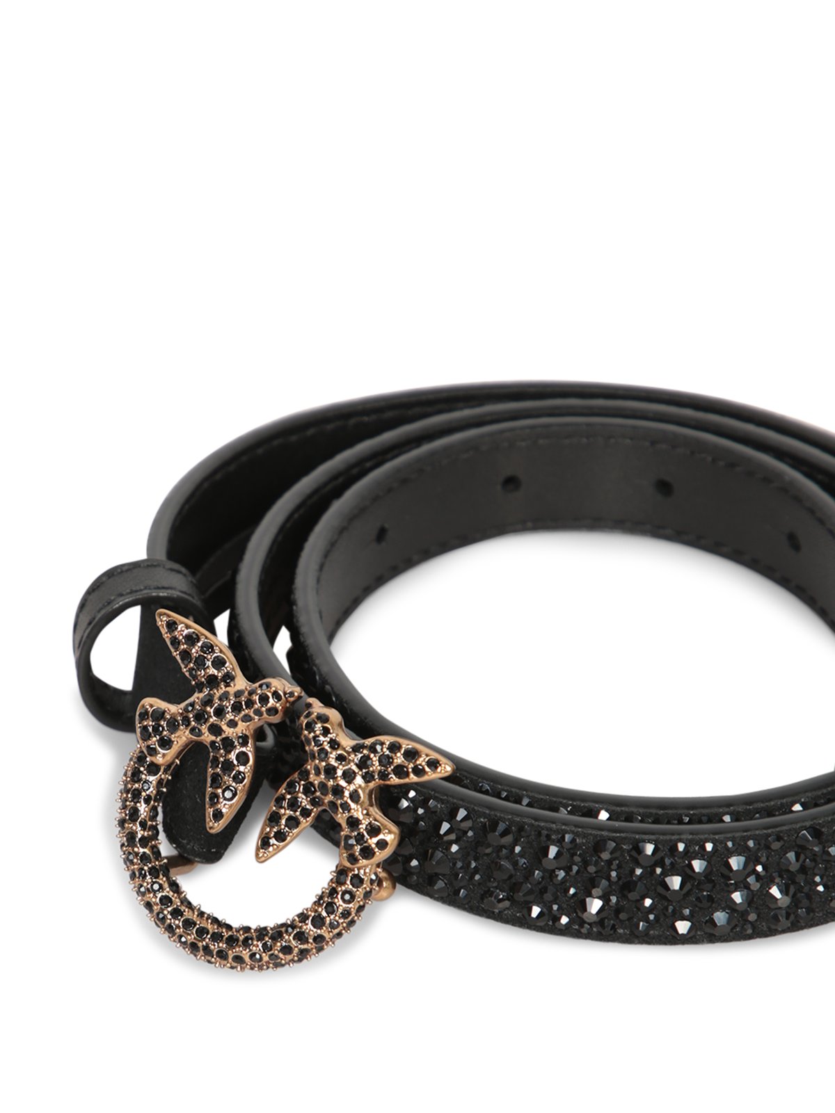 Pinko Love Birds Buckled Embellished Thin Belt – On Sale Now  display picture 3