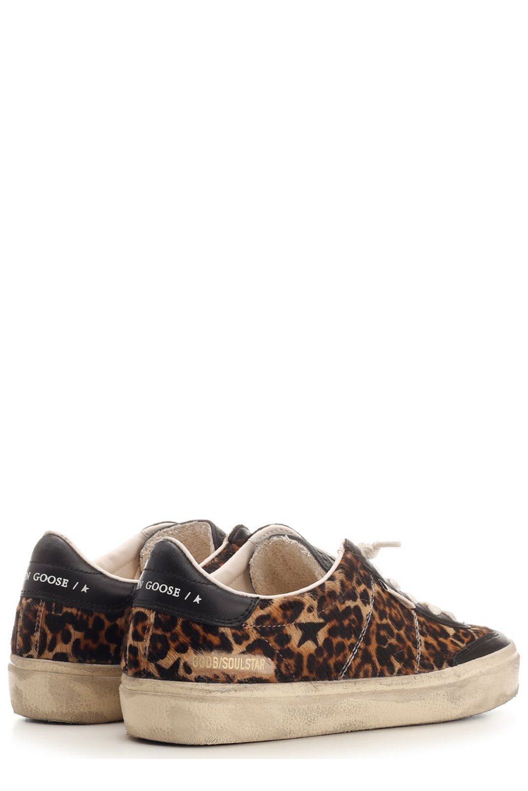 Golden Goose Deluxe Brand Soul Star Leopard Printed Sneakers