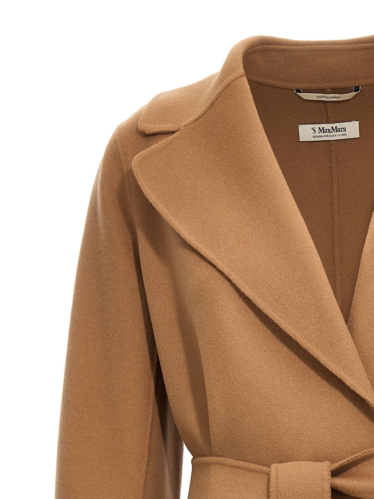'S Max Mara Poldo Belted Long-Sleeved Coat