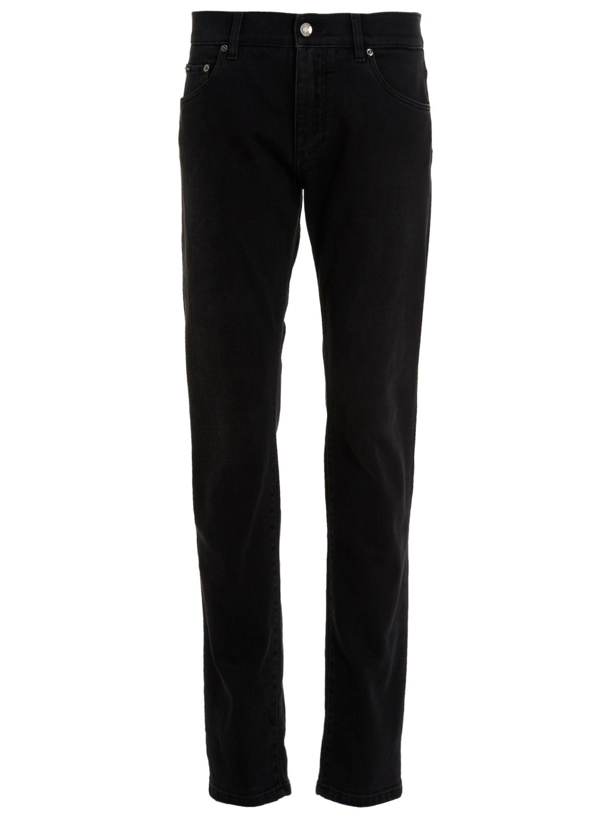 Dolce & Gabbana Logo Plaque Slim-Fit Jeans
