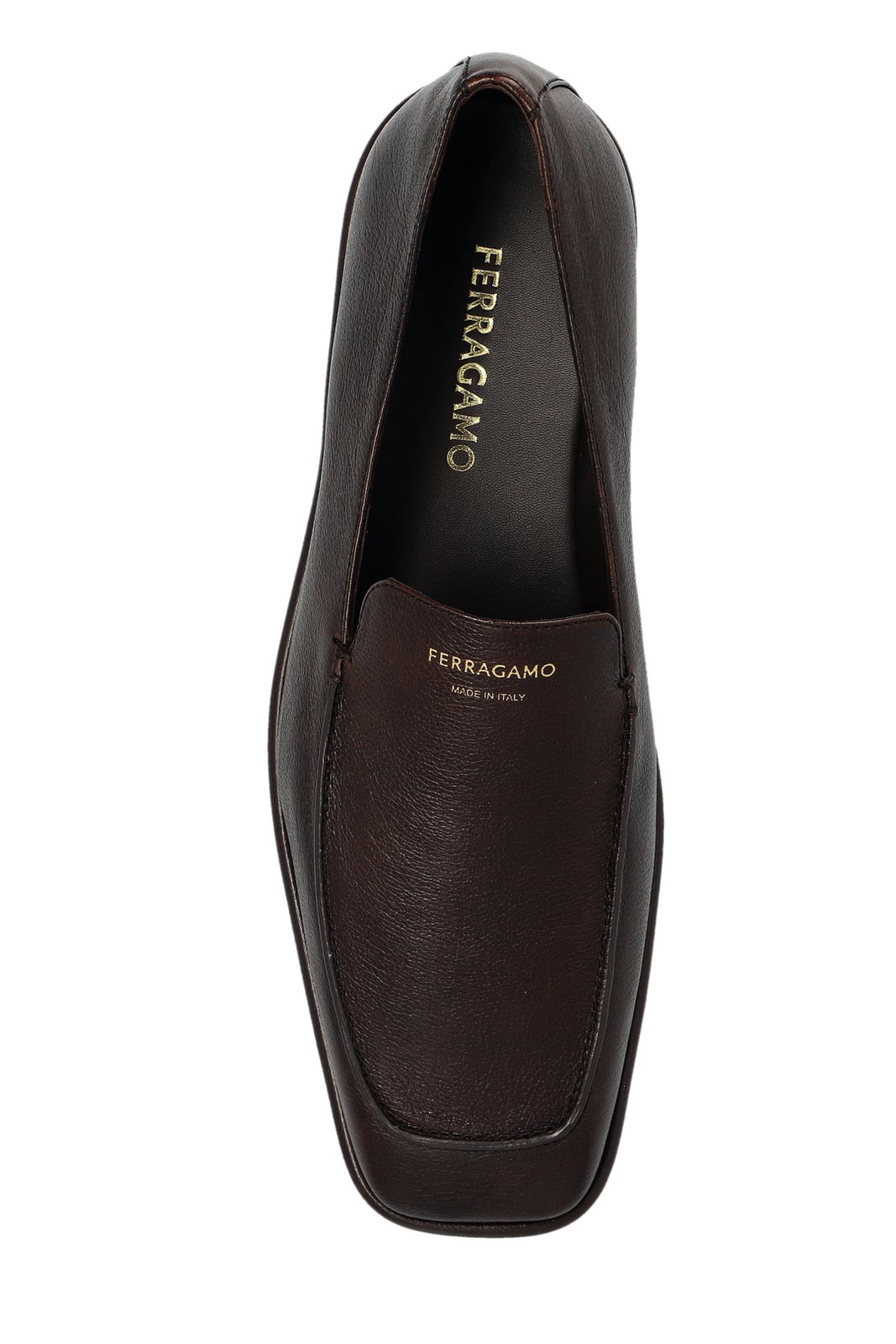 Ferragamo Square Toe Slip-On Loafers