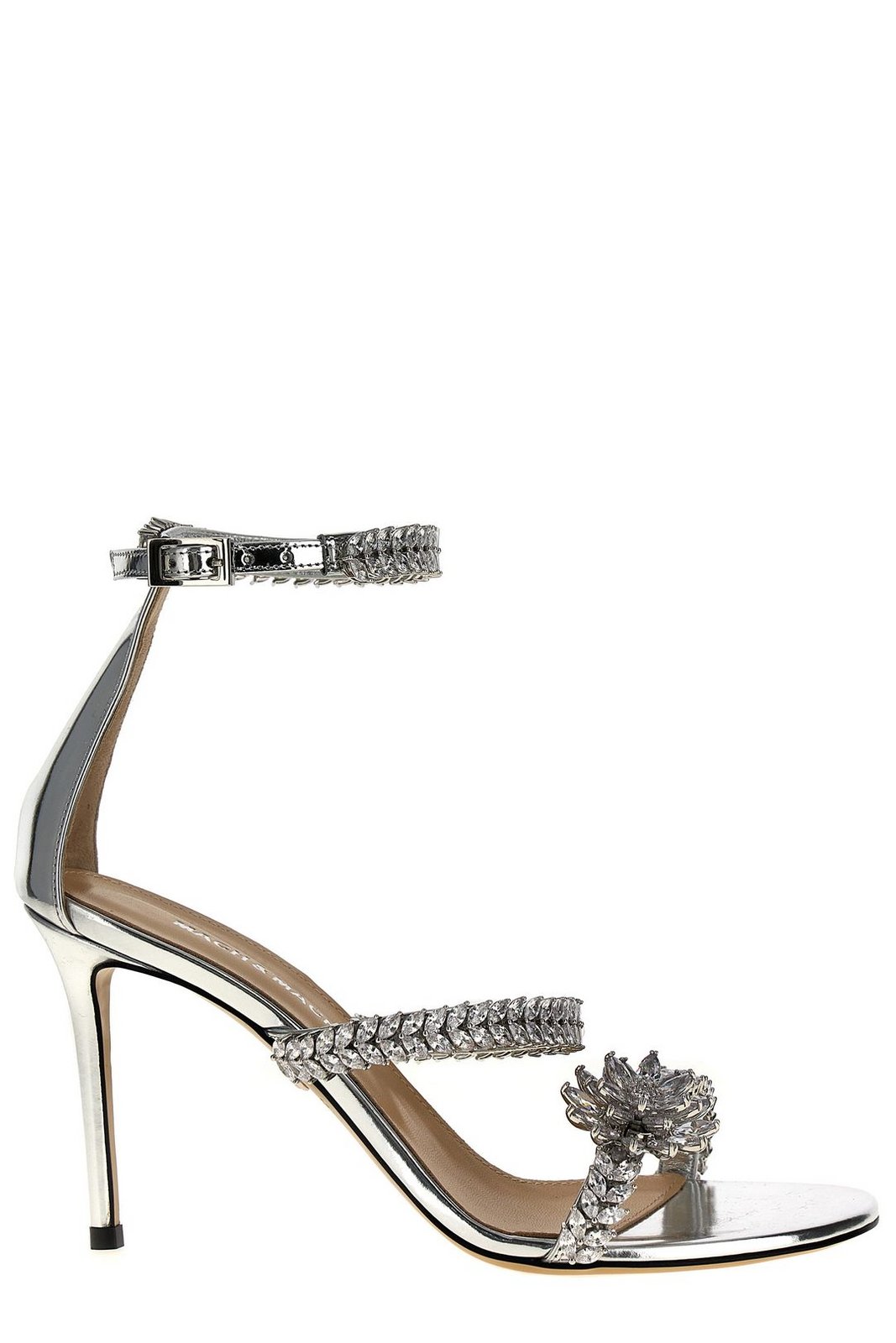 Mach & Mach Embellished Ankle Strap Sandals
