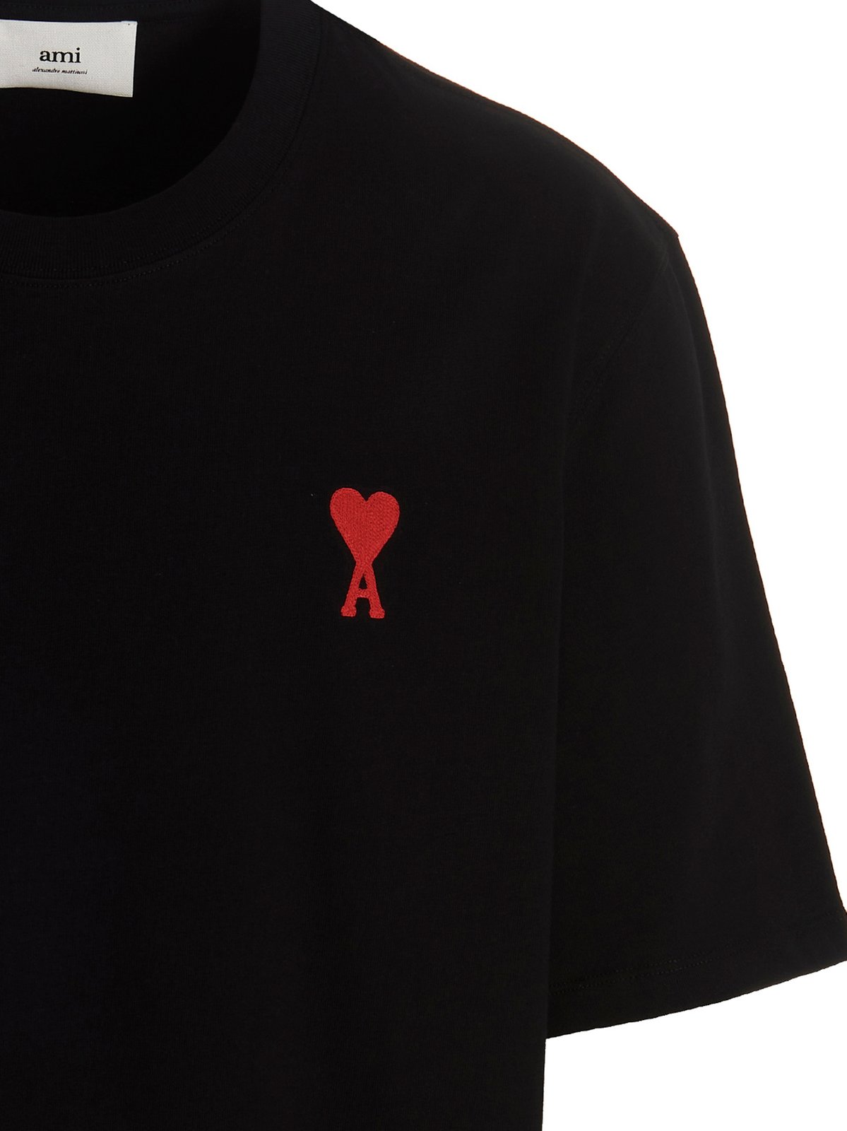 AMI Paris Ami de Coeur Logo Embroidered T-Shirt