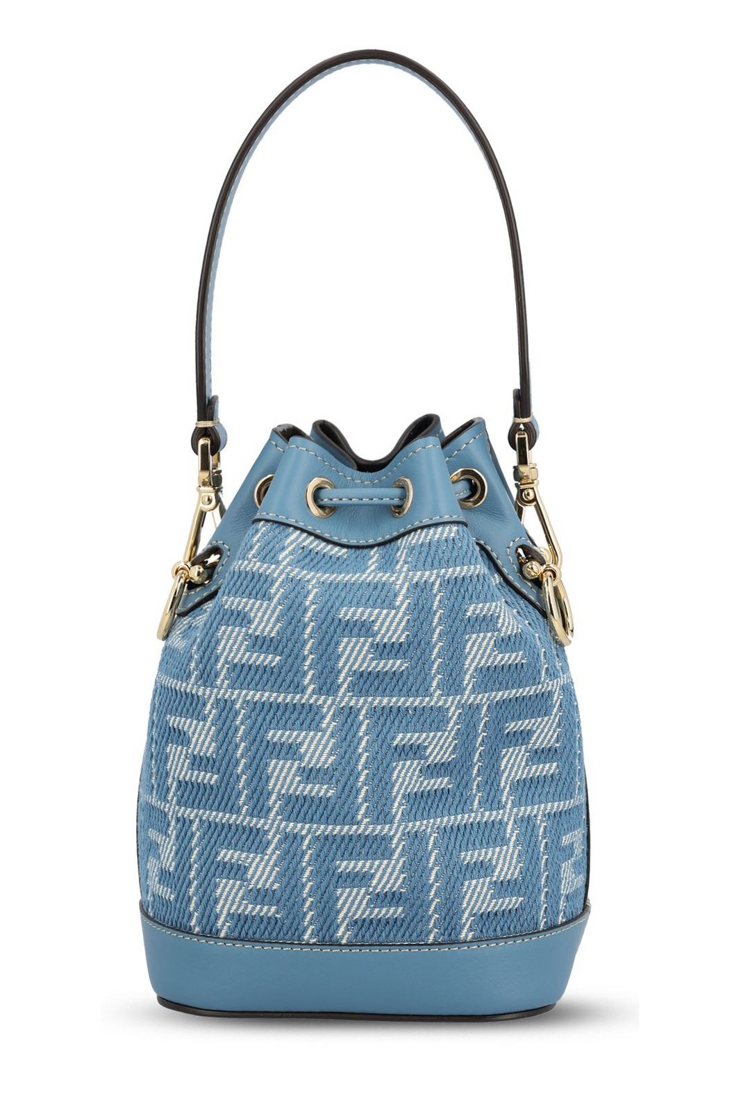 Fendi Mon Tresor FF Jacquard Mini Bucket Bag