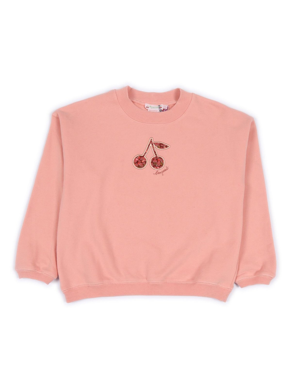 Bonpoint Bart Cherry Embroidered Sweatshirt